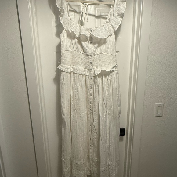 Anthropologie Pilcro Ruffled Smock Waist Dress - Picture 2 of 4